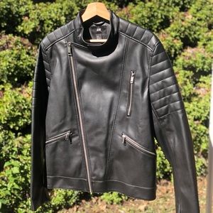 NWOT *Men’s leather moto jacket